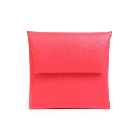 Auth HERMES Coin case Bougainvillea Veau Epsom Leather authentic